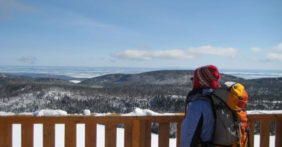 Snowshoeing trails of Mont Grands-Fonds